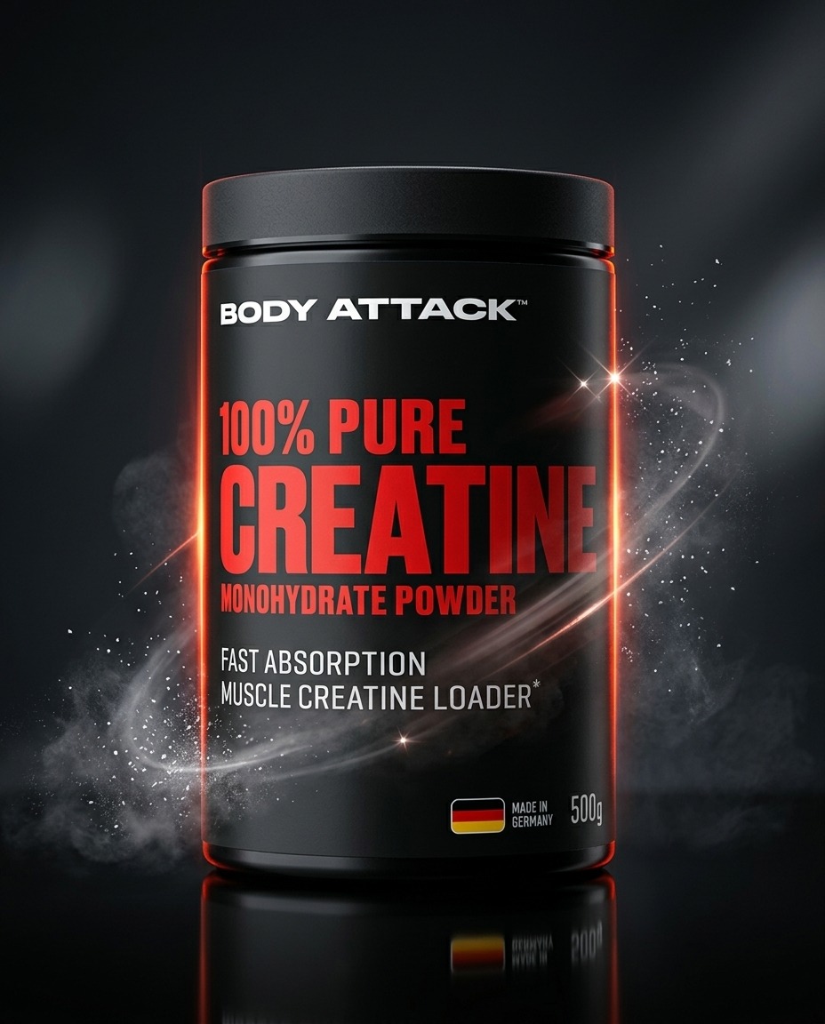 d4399eb2-6ee4-433d-9aa6-8645bcfd5190 پیور کراتین بادی اتک 500 گرمی Body Attack 100% Pure Creatine - تصویر 1